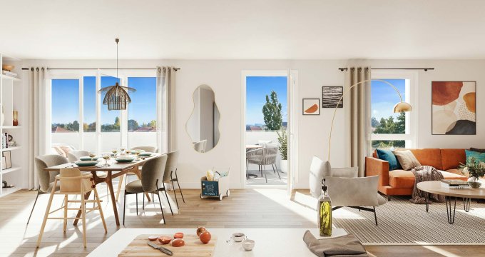 Achat / Vente programme immobilier neuf Meaux entre le centre-ville et le parc du Pâtis (77100) - Réf. 8485