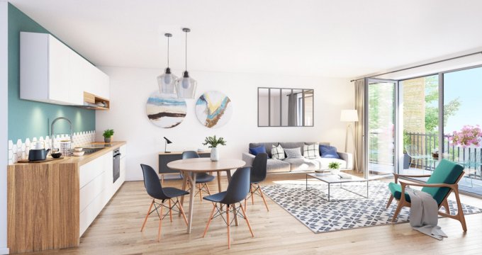 Achat / Vente programme immobilier neuf Pantin quartier résidentiel à 1 min à pied du métro 7 (93500) - Réf. 12735