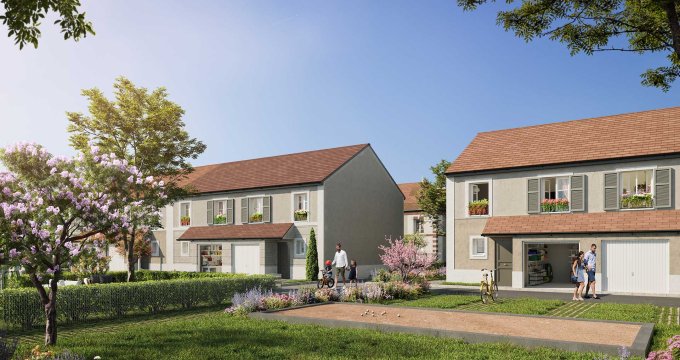Achat / Vente programme immobilier neuf Rosny-sur-Seine maisons à deux pas du centre et de la gare (78710) - Réf. 8552