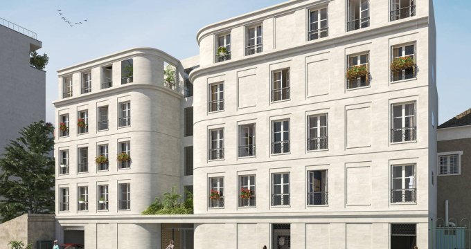 Achat / Vente programme immobilier neuf Saint-Ouen à 6 min à pied du Métro Mairie de St-Ouen (93400) - Réf. 6654