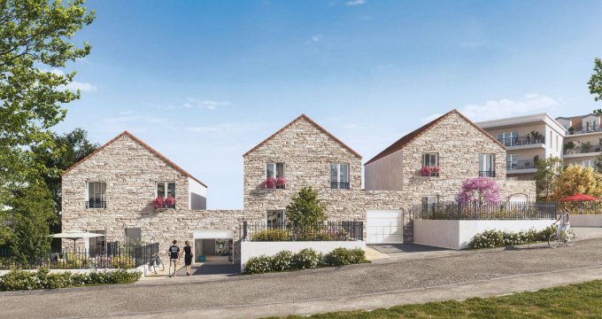Achat / Vente programme immobilier neuf Saint-Thibault-des- Vignes au cœur du village proche bus (77400) - Réf. 12389
