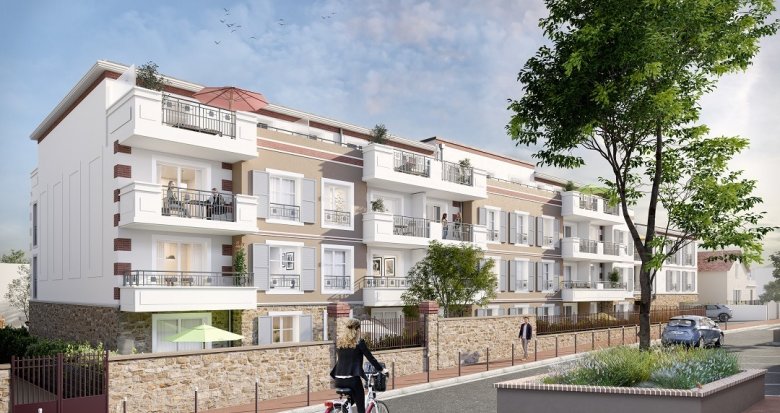 Achat / Vente programme immobilier neuf Achères centre à 12 min de la gare RER A (78260) - Réf. 8442