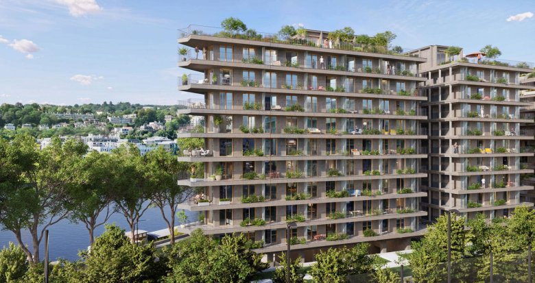 Achat / Vente programme immobilier neuf Boulogne-Billancourt éco-quartier Rives de Seine (92100) - Réf. 13836