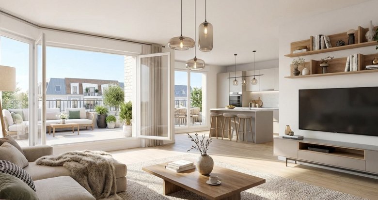 Achat / Vente programme immobilier neuf Hardricourt à deux pas des berges de la Seine (78250) - Réf. 13888