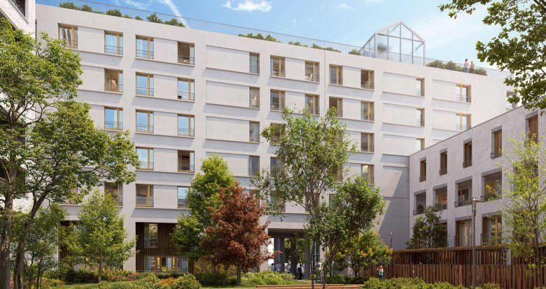 Achat / Vente programme immobilier neuf Ivry-sur-Seine à deux pas des rives de la Seine et RER C à 850m (94200) - Réf. 13320