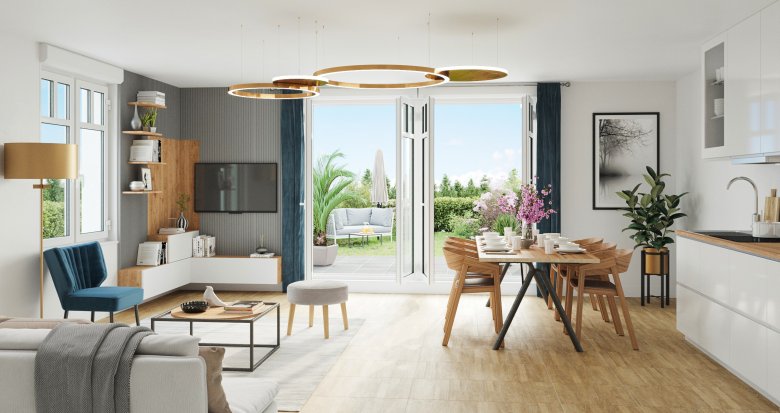 Achat / Vente programme immobilier neuf Serris à 5 min du parc d’attractions de Marne-la-Vallée (77700) - Réf. 8535