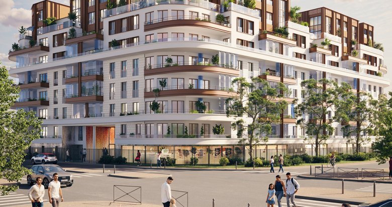 Achat / Vente programme immobilier neuf Villeneuve-la-Garenne à 4 km de la Porte de Saint-Ouen (92390) - Réf. 13582