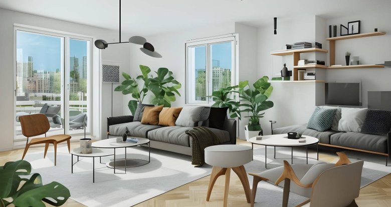 Achat / Vente programme immobilier neuf Villeneuve-la-Garenne proche du tram T1 et de la future ligne 15 (92390) - Réf. 8394