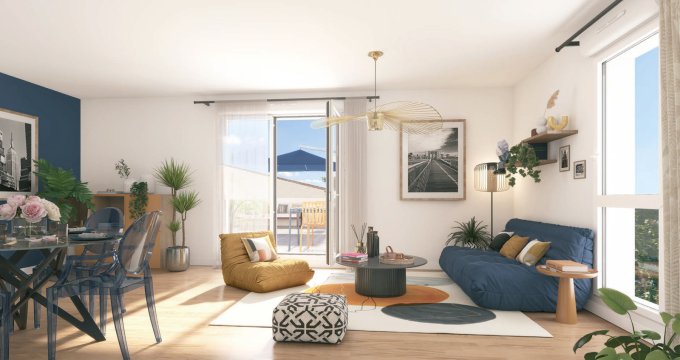 Achat / Vente programme immobilier neuf La Courneuve à 4 min du métro 7 et du tramway T1 (93120) - Réf. 13351