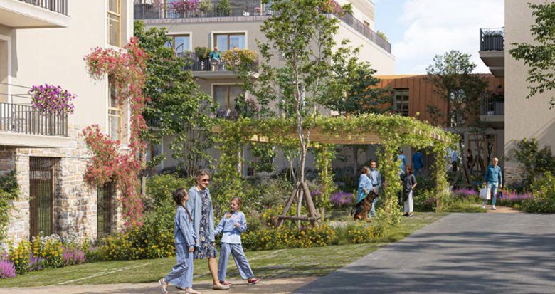 Achat / Vente programme immobilier neuf Hardricourt proche centre à 5 min à pied du Transilien J (78250) - Réf. 13568